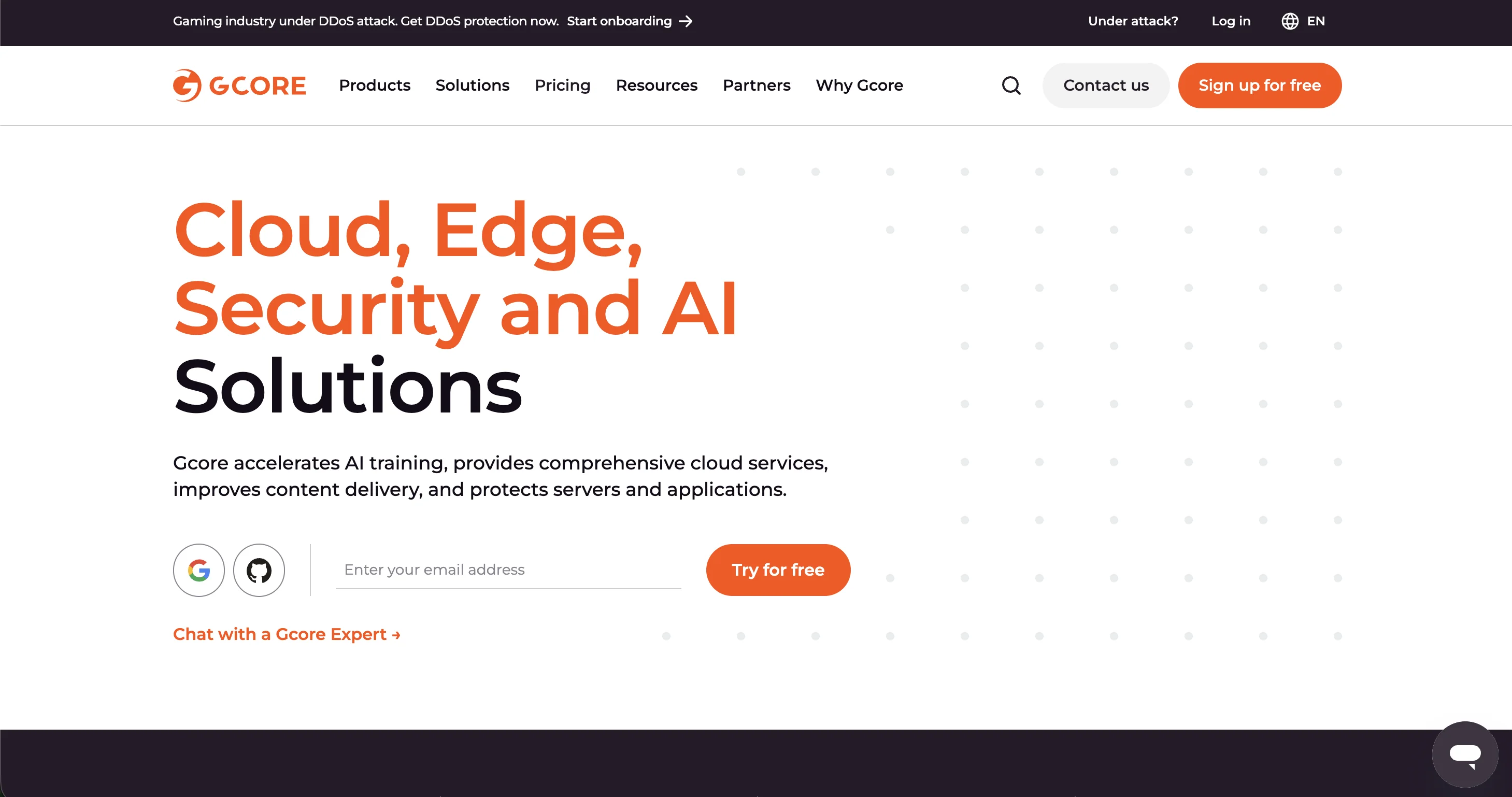 Gcore App Screenshot