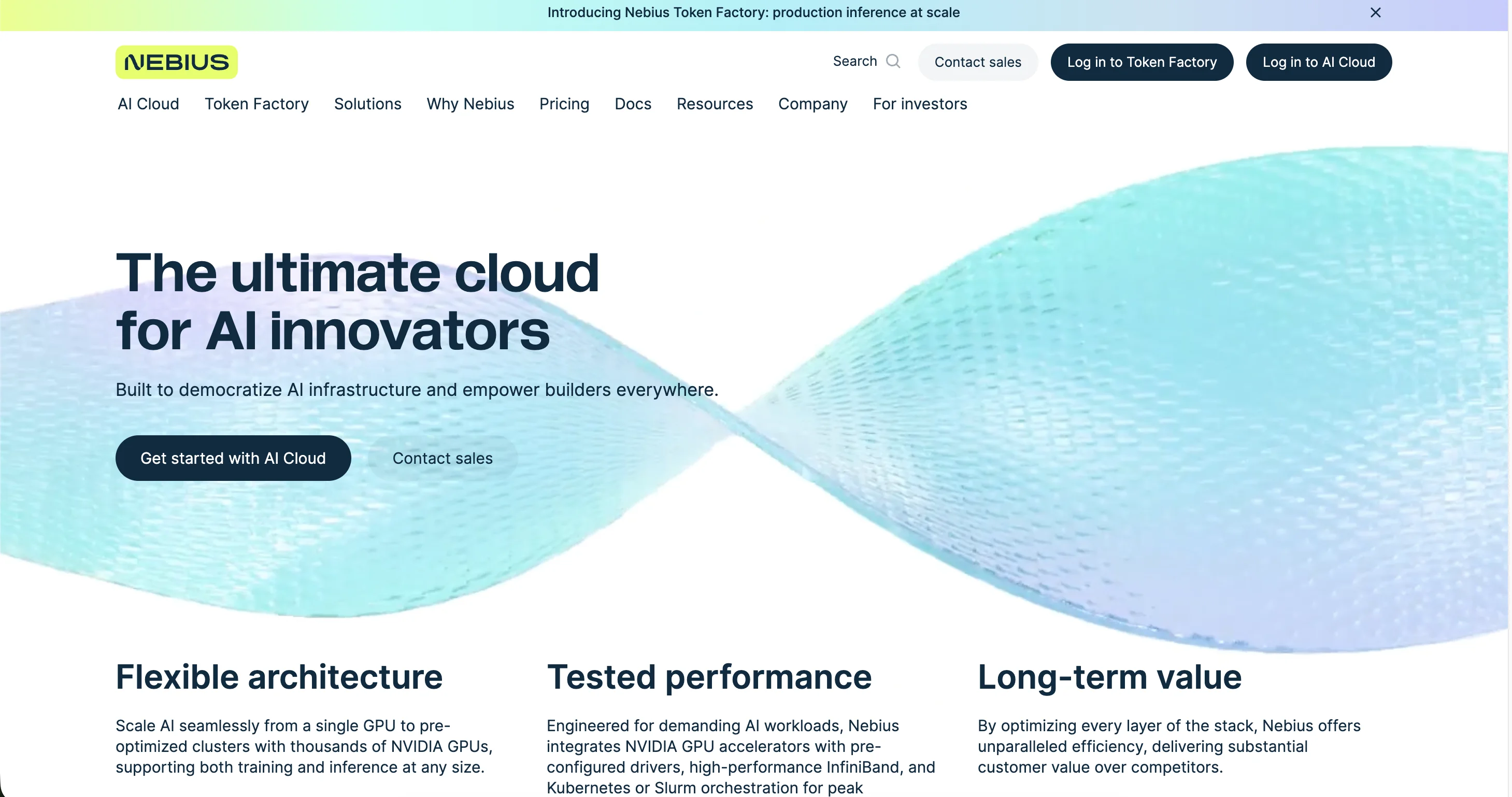 Nebius App Screenshot
